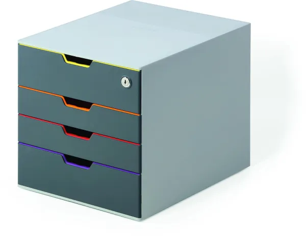 Durable Varicolor SAFE låsbart skåp med lådor