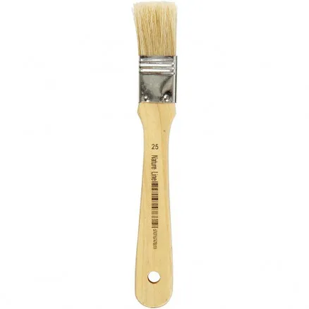 Lackpensel, L: 18,5 cm, B: 25 mm, platt, 12 st/12 pk.