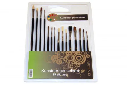 Artino penselset blandade storlekar - 15 st