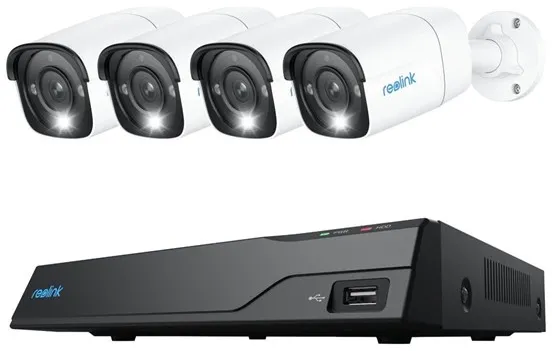 REOLINK NVS8-12MB4 - NVR + kamera(er) - kabelansluten (Ethernet 10Base-T/100Base-T) - AC-driven PoE