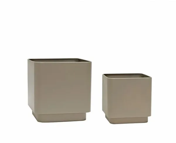 Set med 2 Glasvaser Hübsch Cube